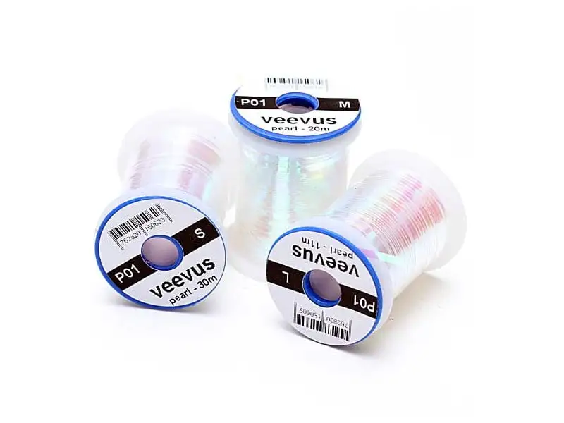 Hareline Veevus Tinsel Pearl 3 Hareline Veevus Tinsel Pearl